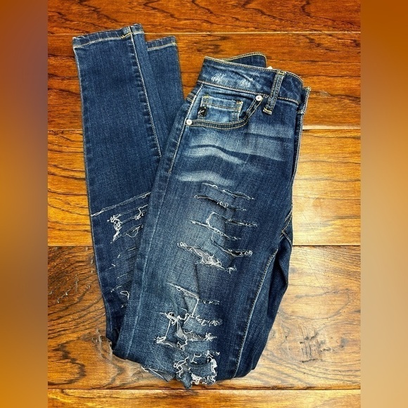 Kancan distressed skinny jeans - Picture 1 of 4
